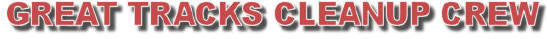 Great Tracks Cleanup Crew Banner